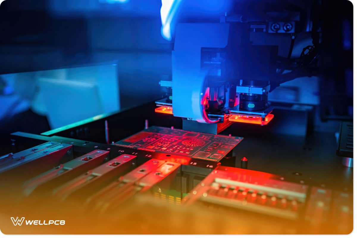 Printed circuit board in a laser machine