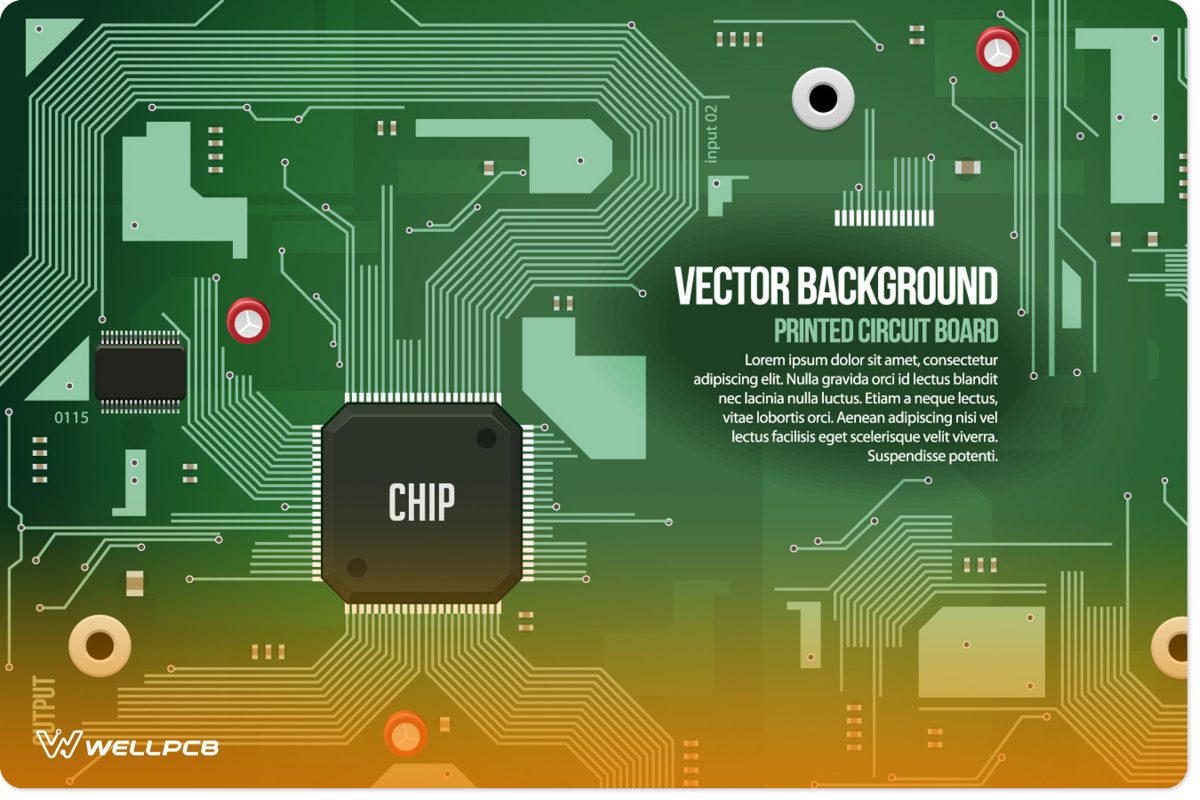 Printed circuit boards and chips