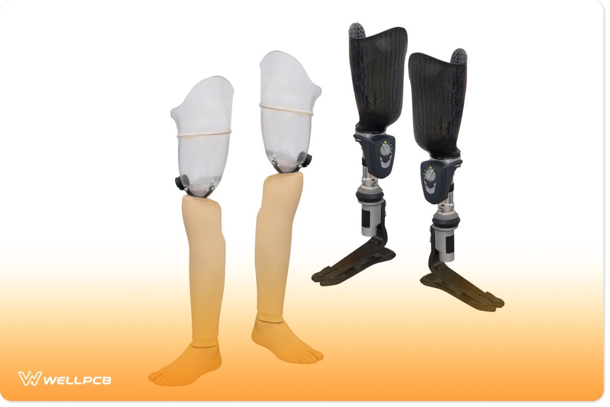 Prosthetic limbs using Polyimide PCB