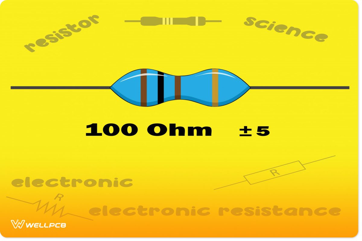 Resistor color code for 100 Ohms