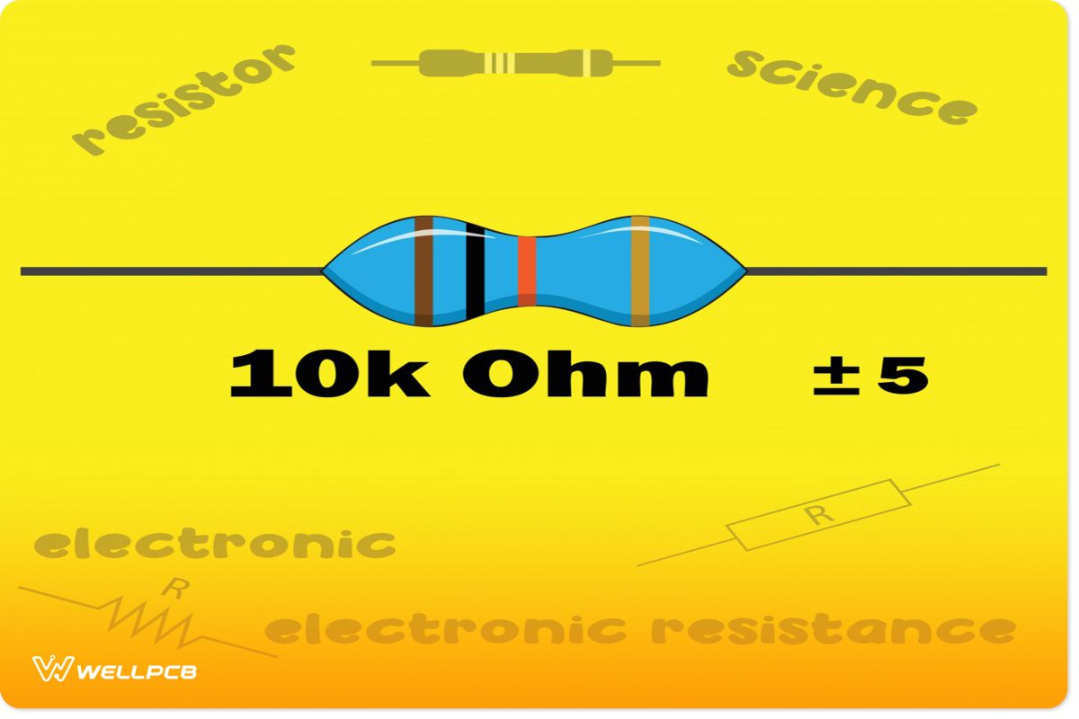 Resistor color code for 10K Ohm