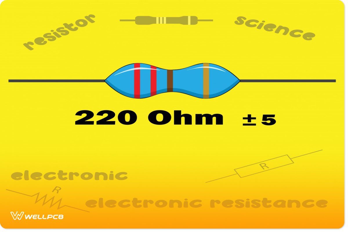 Resistor color code for 220 Ohm