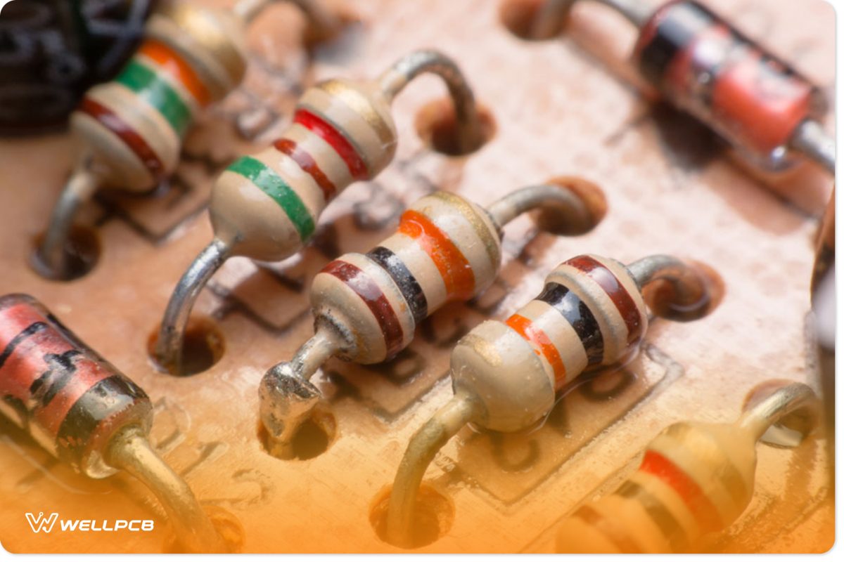 Resistors with a capacitor to achieve the time delay effect