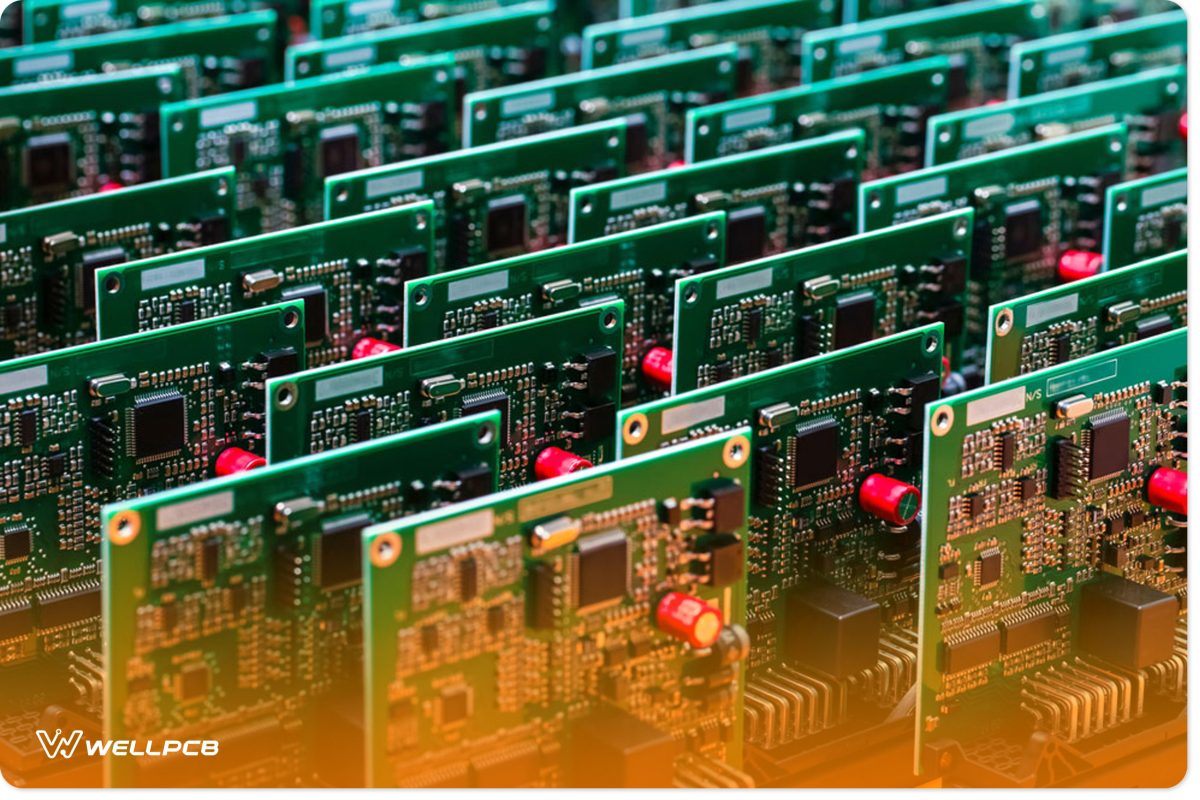 Rows of PCBs