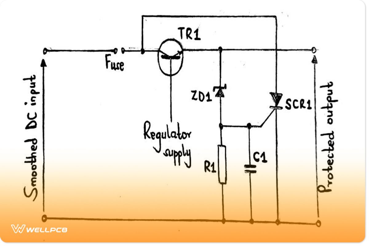 SCR crowbar circuit 