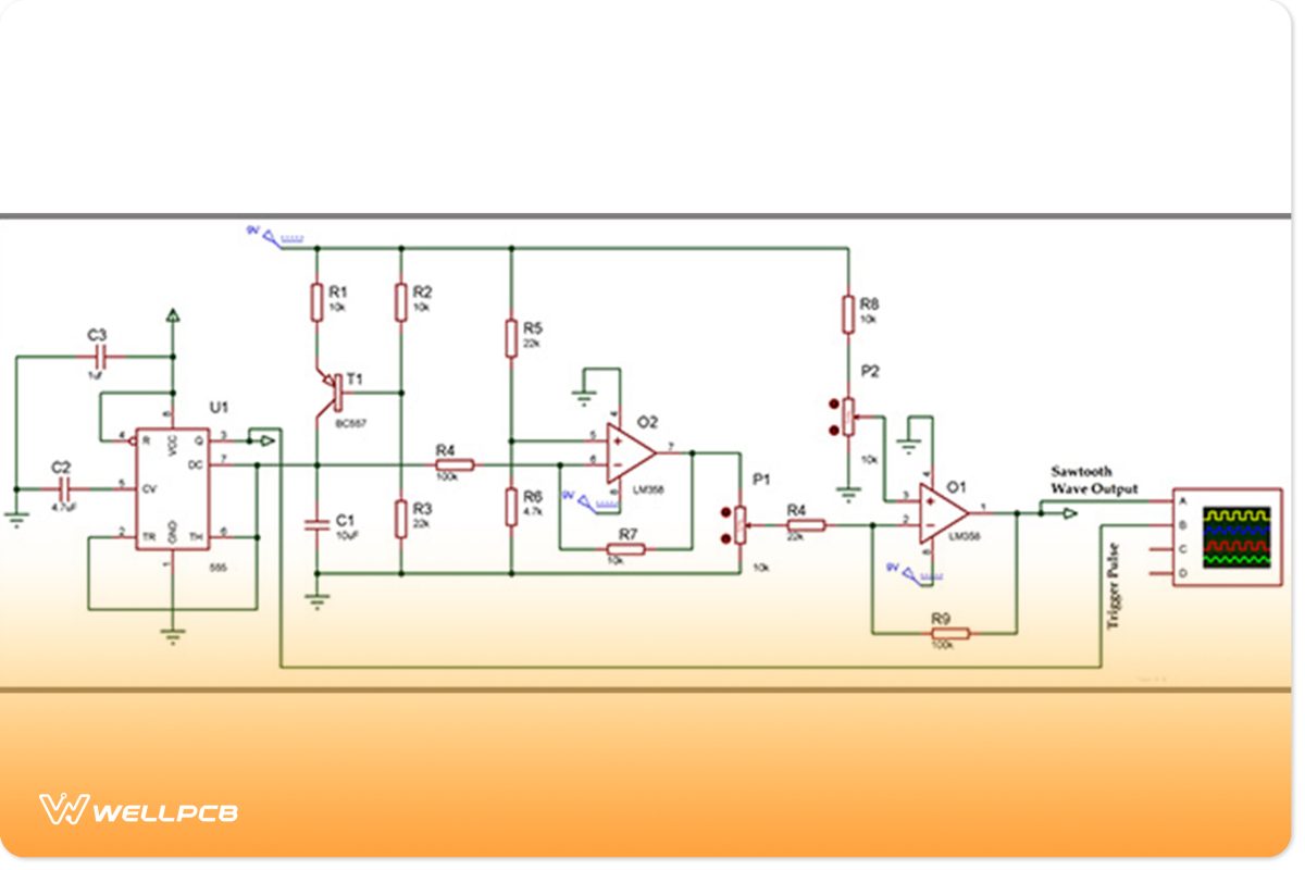 Sawtooth Waveform Generator Circuit