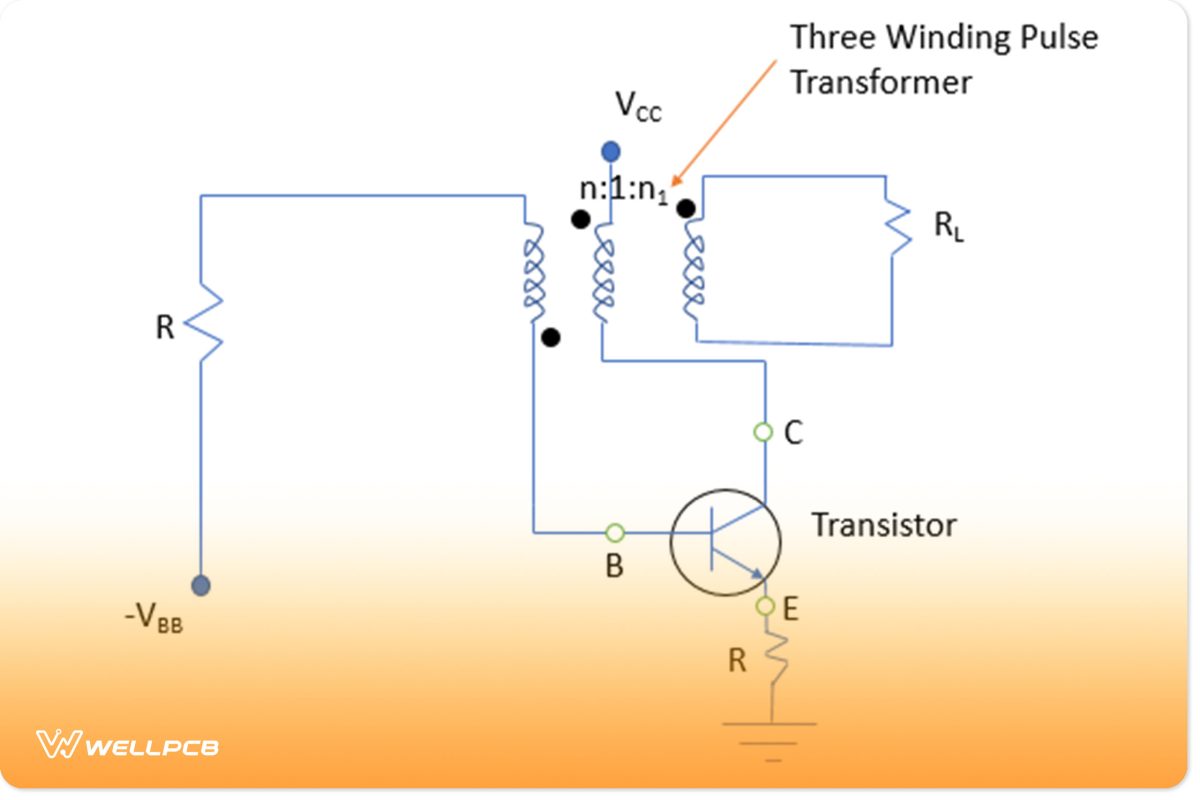 Schematic Of A Monostable Oscillator With An Emitter Timing