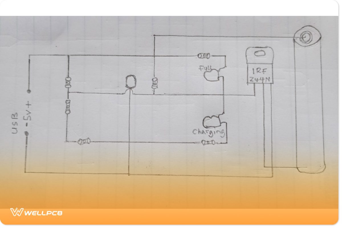 Schematic of a charging Li-ion Battery