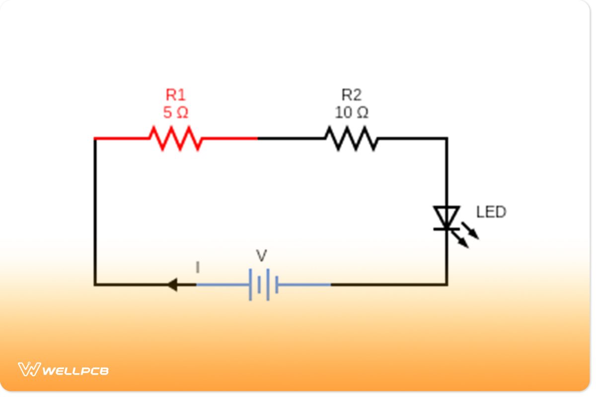 Series resistor circuit