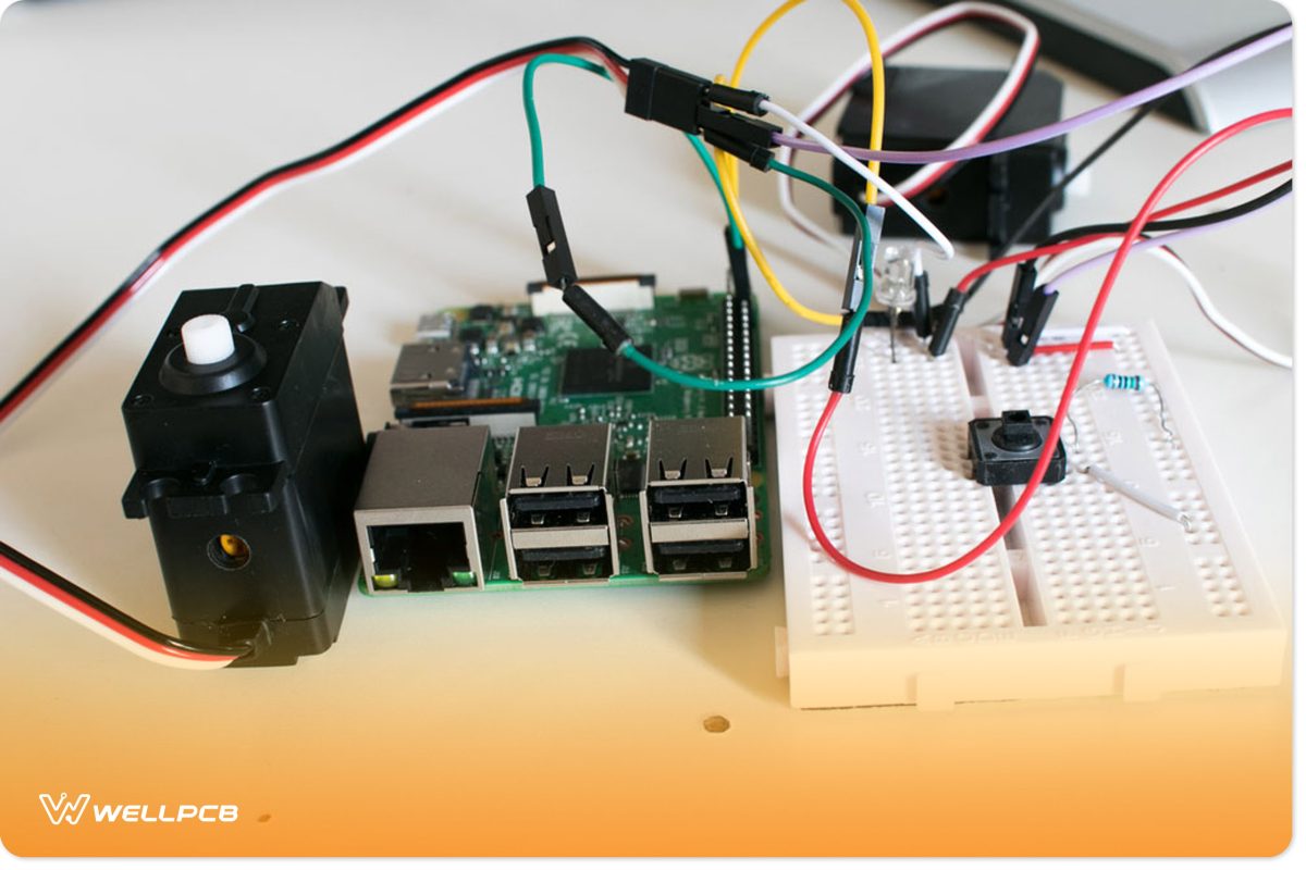 Servo motor wiring connection