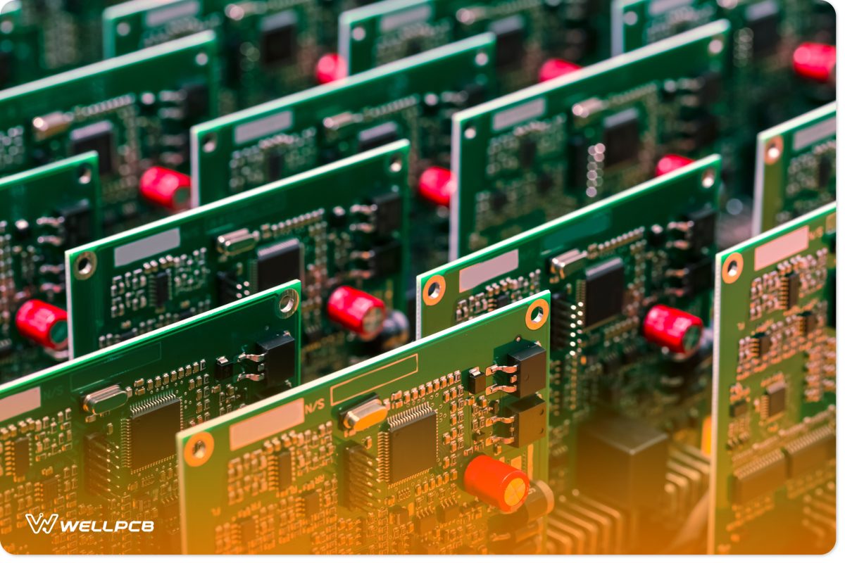 Set of ready-to-use Printed Circuit Boards with Surface Mounted Components.