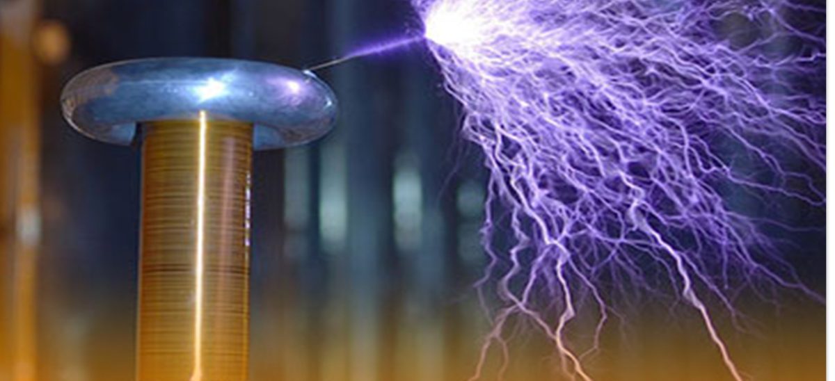 Solid-state DRSSTC Tesla coil with pointed wire