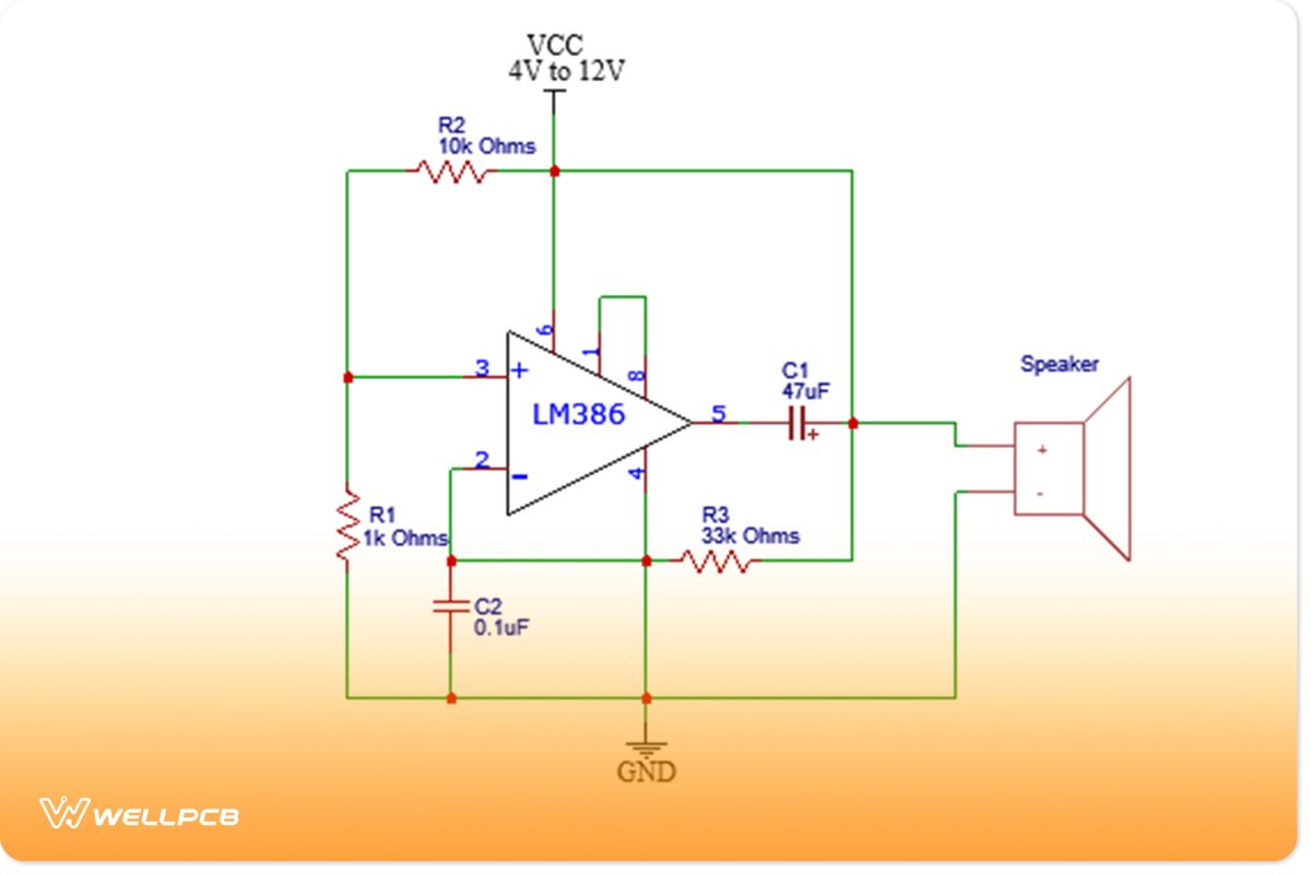 Square wave oscillator circuit diagram