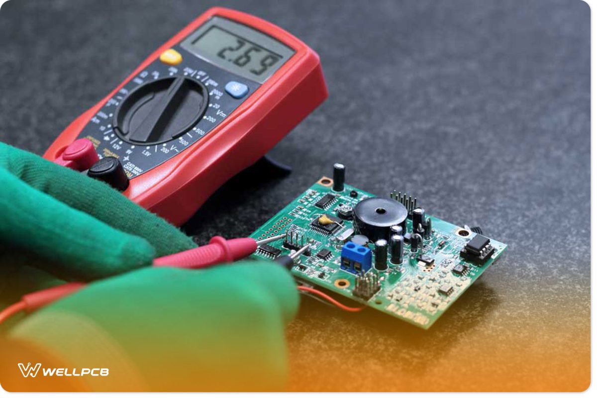 Testing an electrical circuit using a multimeter