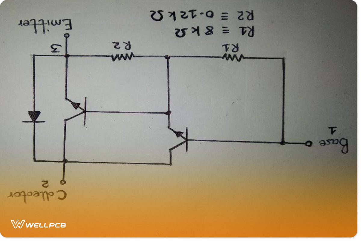 The pin arrangement of a TIP120