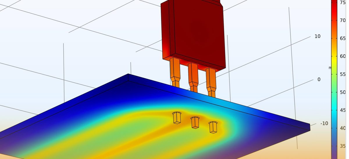 Thermal Temperature Analysis Transistor Installed