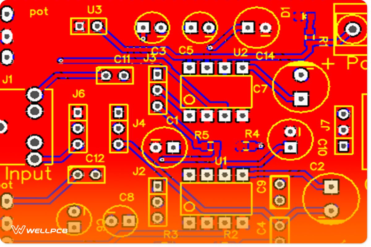 Top layer PCB layout