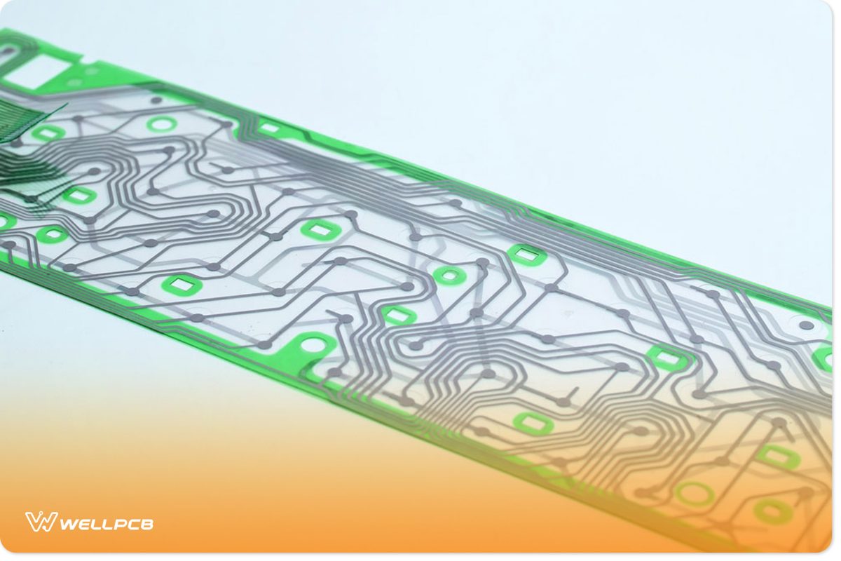 Transparent PCB on a table