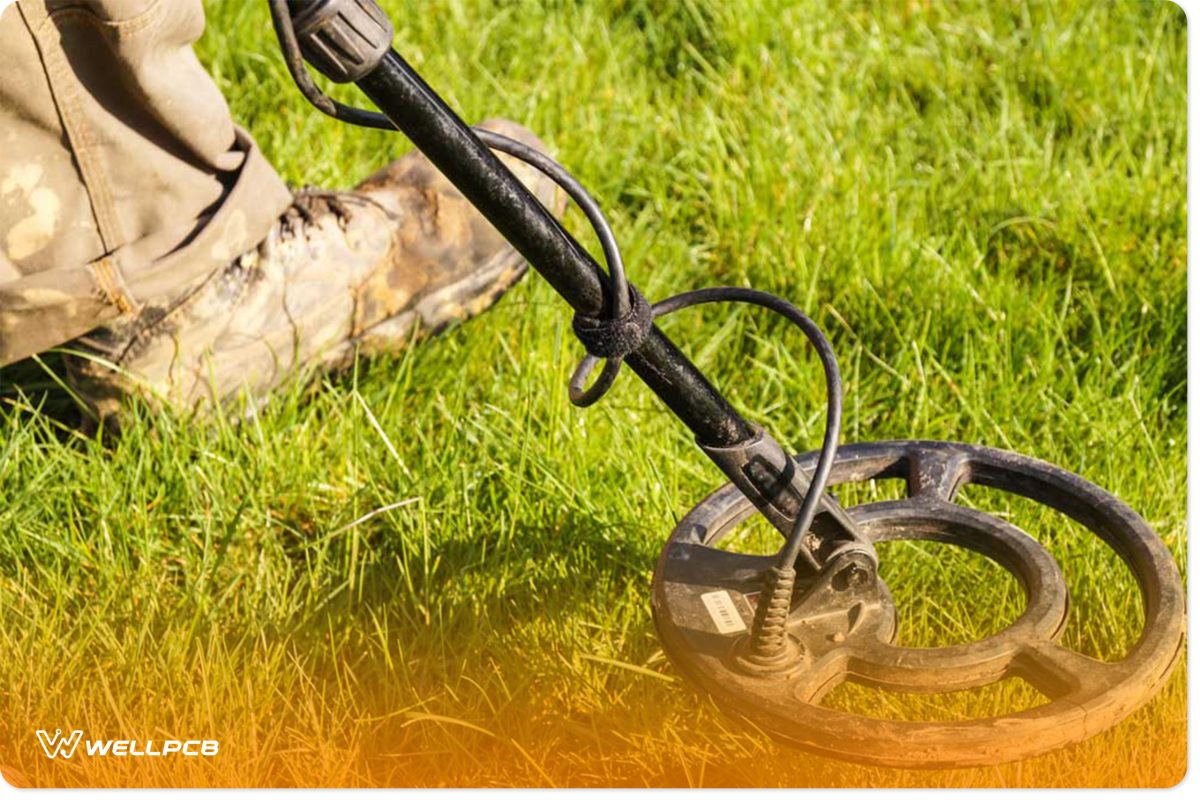 Using a metal detector for treasure hunting