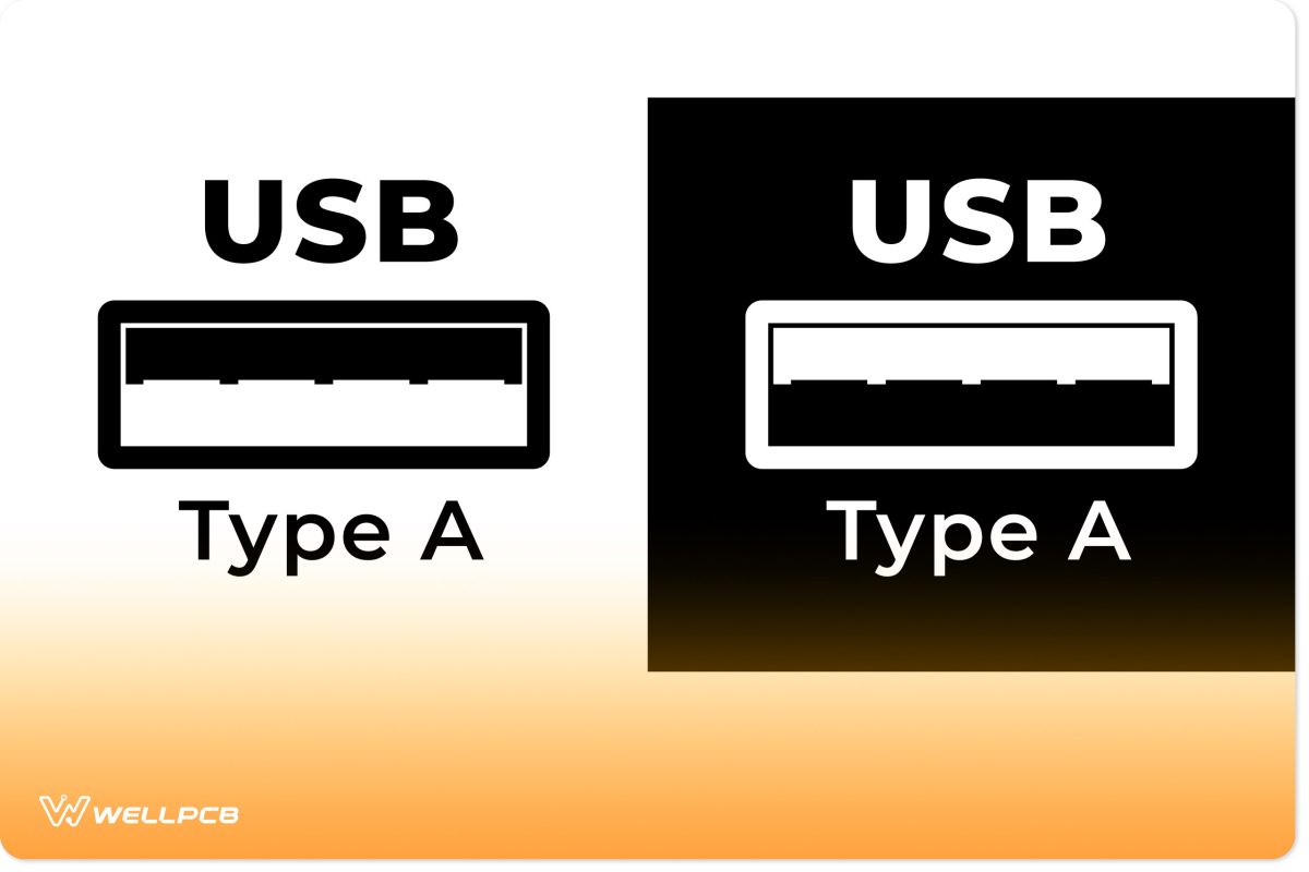 Vector Icon Symbol Usb Type-a Cable