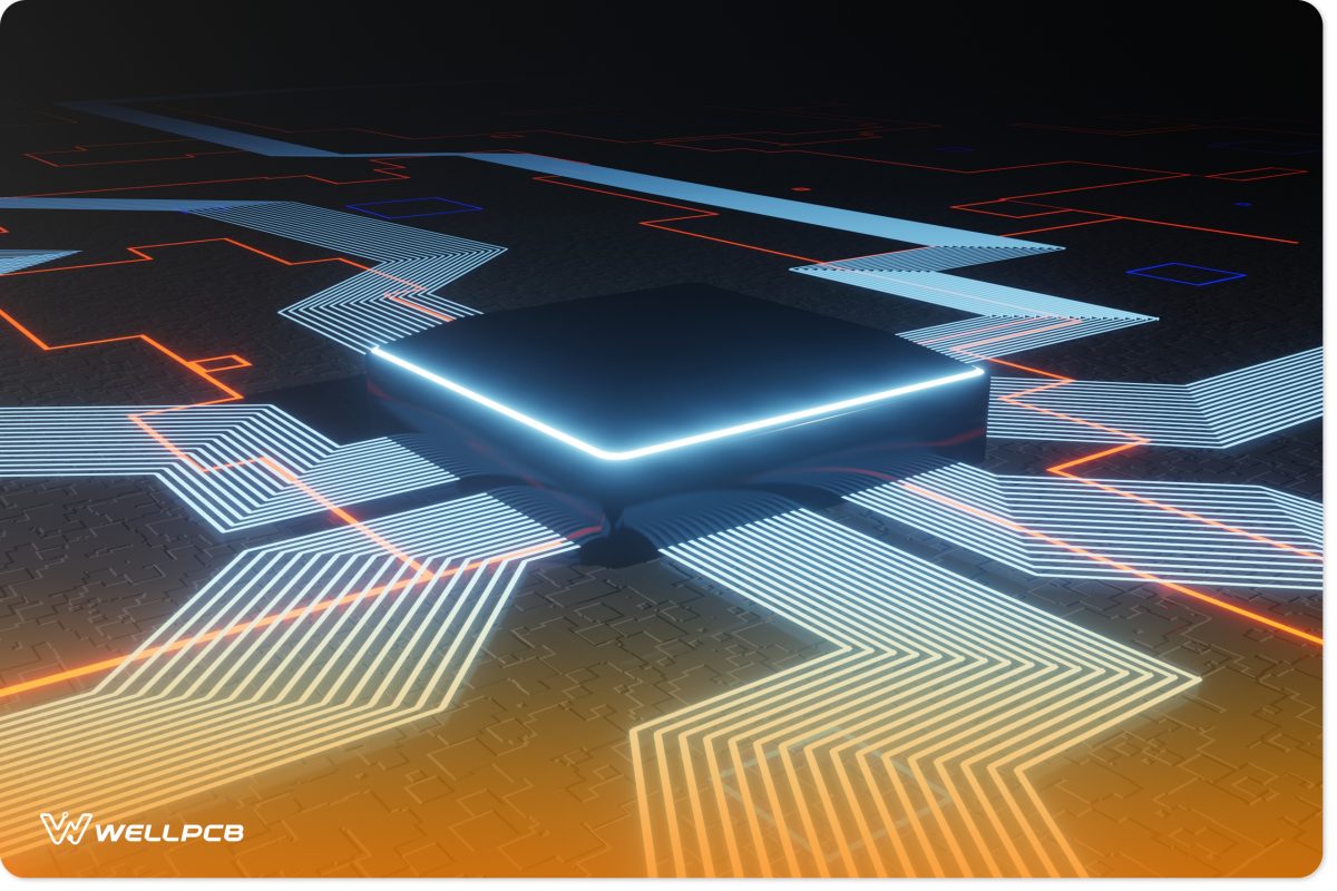 View CPU Processor Chip On Circuit