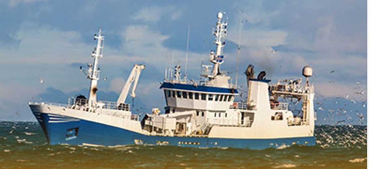 a modern fishing vessel that uses electrical fishing methods