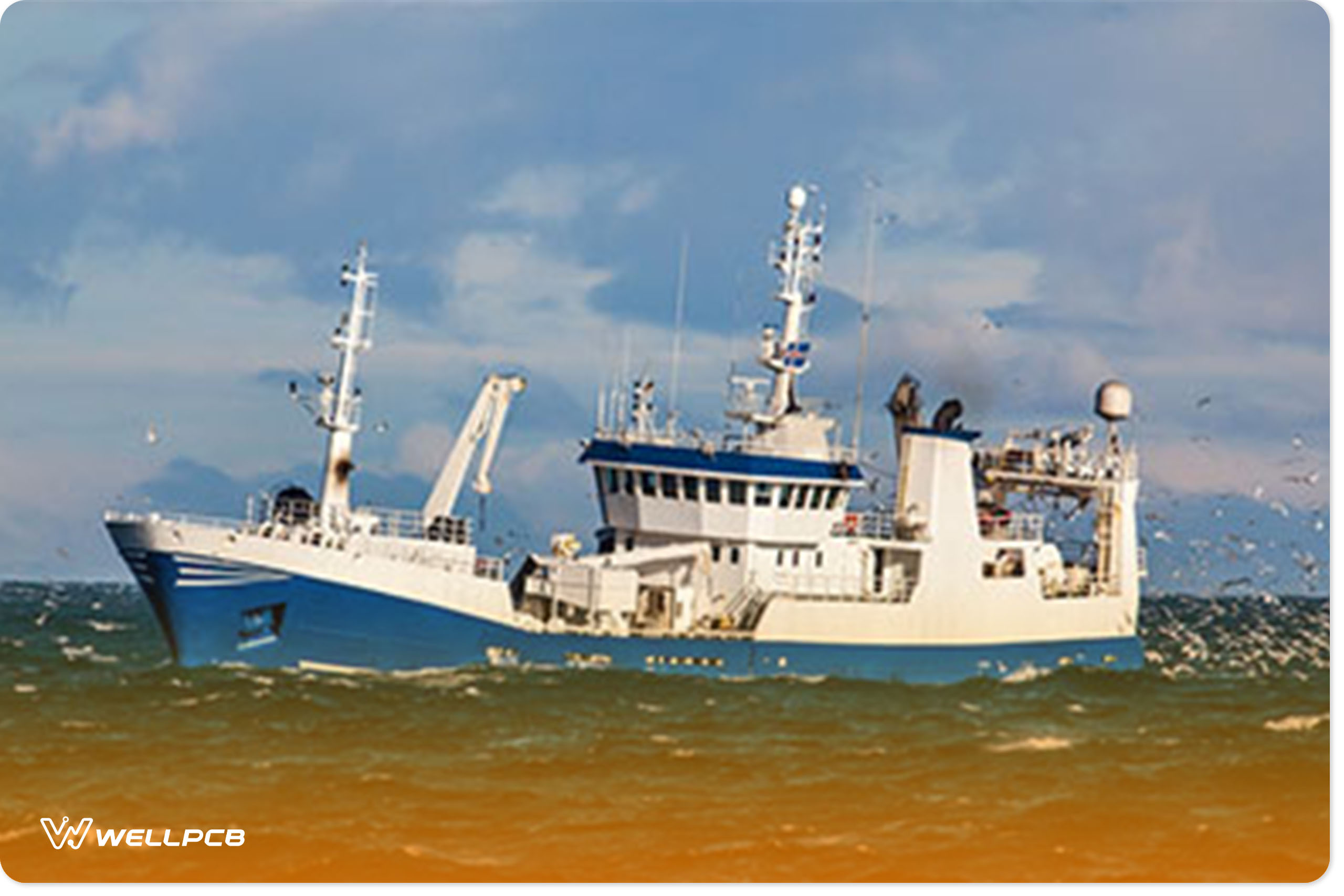 a modern fishing vessel that uses electrical fishing methods