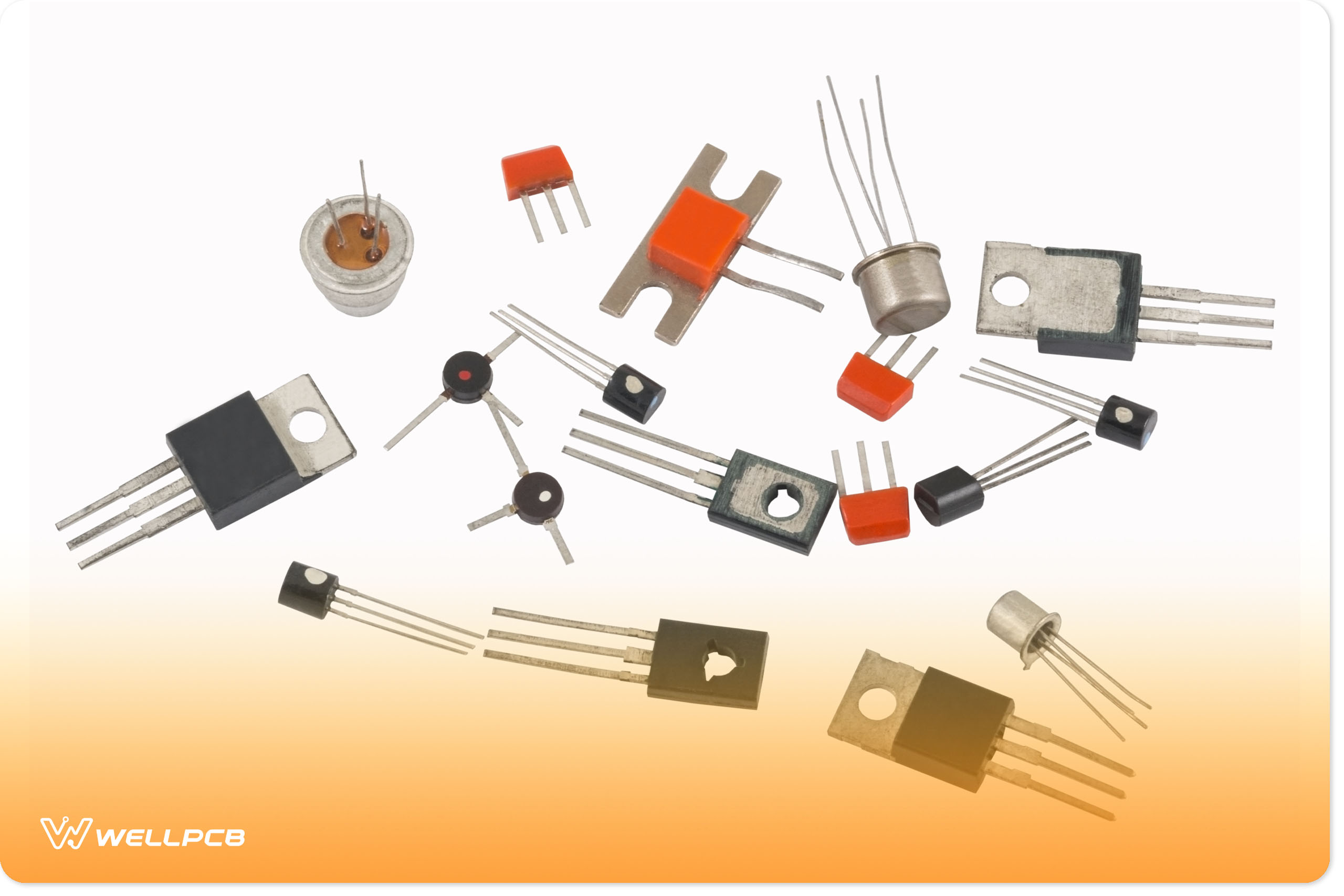 a photo showing different types of transistors