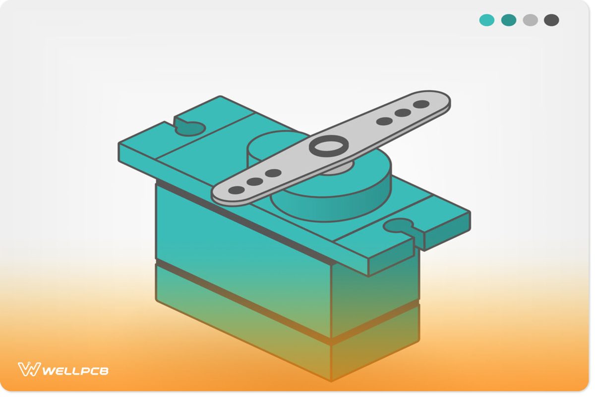 a servo motor vector illustration image