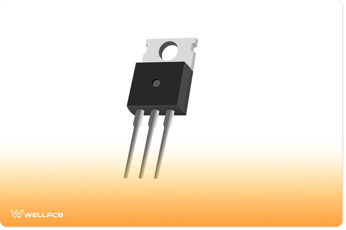 a three-pin configurated transistor