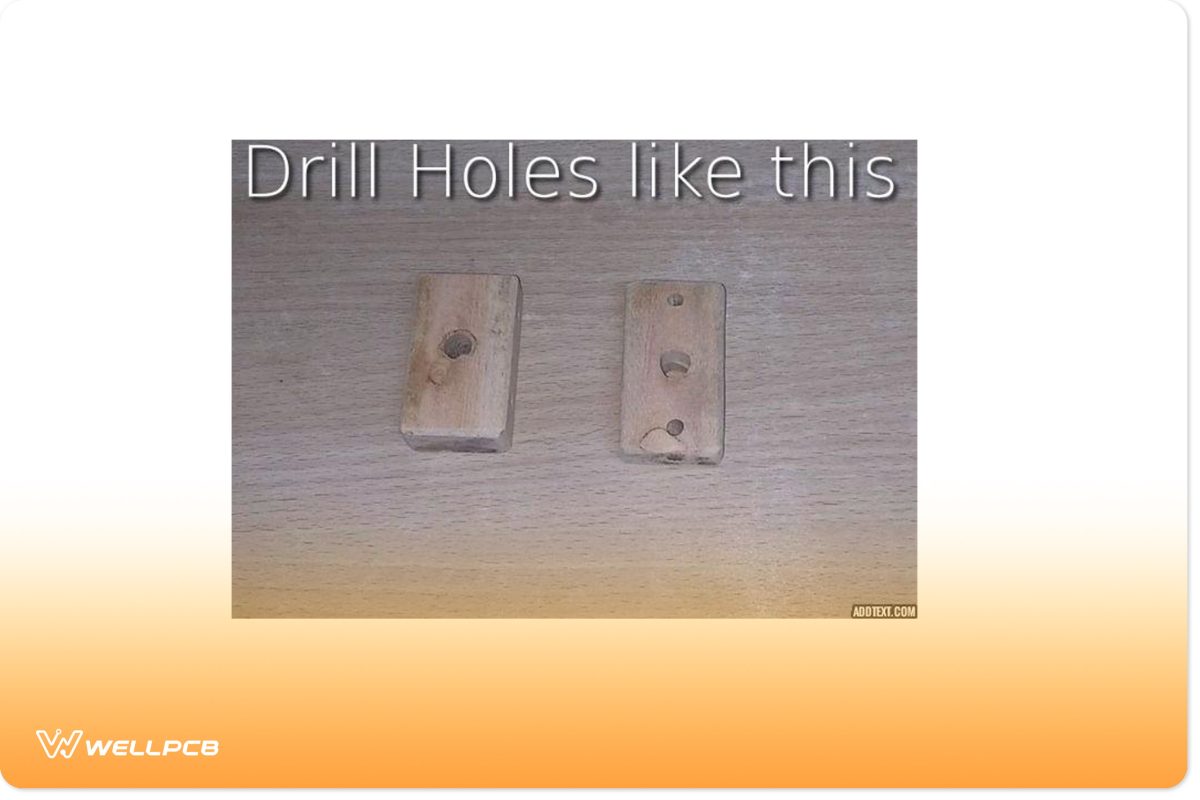 drill holes like this