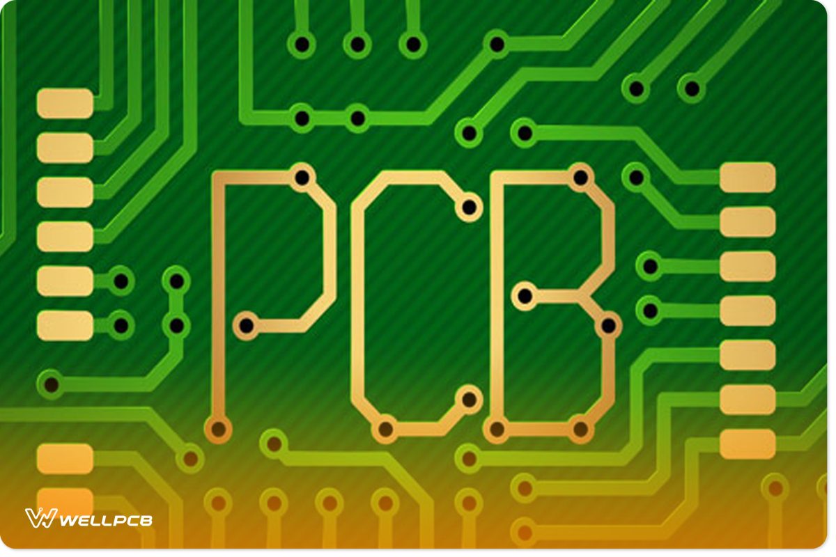 holes in the circuit boards and contact pads