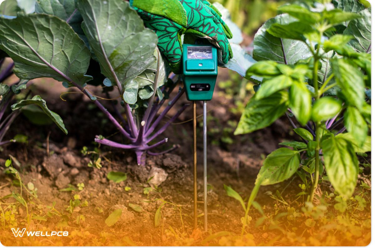 measuring soil humidity