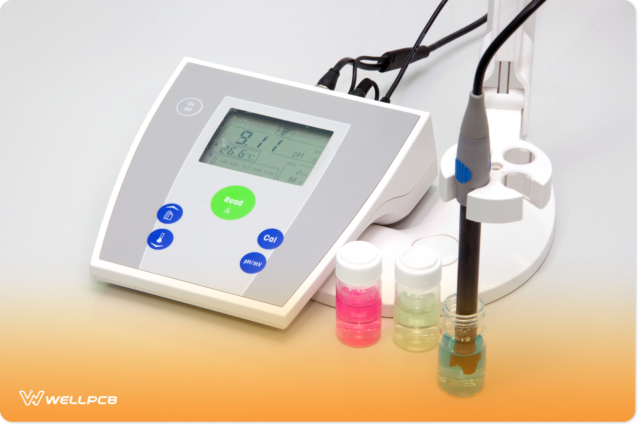 pH meter in a lab